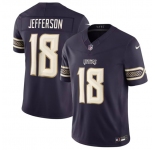 Men's Minnesota Vikings #18 Justin Jefferson Deep Purple 2026 F.U.S.E. Rivalries Collection Limited Football Stitched Jersey