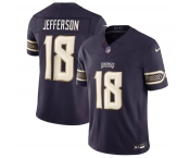 Men's Minnesota Vikings #18 Justin Jefferson Deep Purple 2026 F.U.S.E. Rivalries Collection Limited Football Stitched Jersey