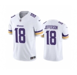 Men's Minnesota Vikings #18 Justin Jefferson White 2023 F.U.S.E. Vapor Untouchable Stitched Jersey