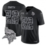 Men's Minnesota Vikings #22 Harrison Smith Black 2026 F.U.S.E. Salute to Service Limited Football Stitched Jersey
