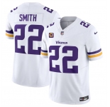 Men's Minnesota Vikings #22 Harrison Smith White 2024 F.U.S.E. With 4-Star C Patch Vapor Untouchable Limited Stitched Jersey