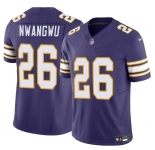 Men's Minnesota Vikings #26 Kene Nwangwu Purple 2023 F.U.S.E. Throwback Vapor Untouchable Limited Stitched Jersey