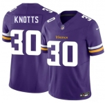 Men's Minnesota Vikings #30 Shaleak Knotts Purple 2026 Draft F.U.S.E. Vapor Untouchable Limited Football Stitched Jersey