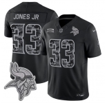 Men's Minnesota Vikings #33 Aaron Jones Sr. Black 2026 F.U.S.E. Salute to Service Limited Football Stitched Jersey