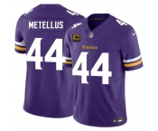 Men's Minnesota Vikings #44 Josh Metellus Purple 2026 F.U.S.E. 4-Star C Patch Vapor Untouchable Limited Football Stitched Jersey