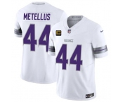 Men's Minnesota Vikings #44 Josh Metellus White 2026 F.U.S.E. 4-Star C Patch Winter Warrior Limited Football Stitched Jersey