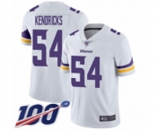 Men's Minnesota Vikings #54 Eric Kendricks White Vapor Untouchable Limited Player 100th Season Football Jersey