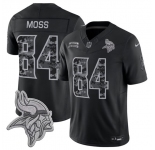 Men's Minnesota Vikings #84 Randy Moss Black 2026 F.U.S.E. Salute to Service Limited Football Stitched Jersey
