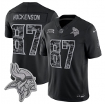 Men's Minnesota Vikings #87 T.J. Hockenson Black 2026 F.U.S.E. Salute to Service Limited Football Stitched Jersey