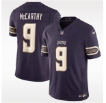 Men's Minnesota Vikings #9 J.J. McCarthy Deep Purple 2026 F.U.S.E. Rivalries Collection Limited Football Stitched Jersey
