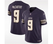Men's Minnesota Vikings #9 J.J. McCarthy Deep Purple 2026 F.U.S.E. Rivalries Collection Limited Football Stitched Jersey