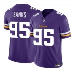 Men's Minnesota Vikings #95 Caleb Banks Purple 2026 Draft F.U.S.E. Vapor Untouchable Limited Football Stitched Jersey