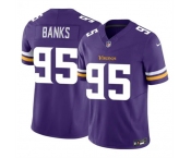 Men's Minnesota Vikings #95 Caleb Banks Purple 2026 Draft F.U.S.E. Vapor Untouchable Limited Football Stitched Jersey