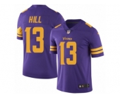 Men's Nike Minnesota Vikings #13 Shaun Hill Limited Purple Rush NFL Jersey