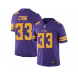 Men's Nike Minnesota Vikings #33 Dalvin Cook Limited Purple Rush NFL Jersey