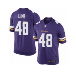 Men's Nike Minnesota Vikings #48 Zach Line Limited Purple Team Color NFL Jersey