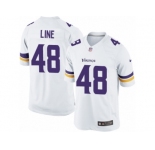 Men's Nike Minnesota Vikings #48 Zach Line Limited White NFL Jersey