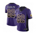 Men's Nike Minnesota Vikings #82 Kyle Rudolph Limited Purple Rush Drift Fashion NFL Jersey