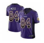 Men's Nike Minnesota Vikings #84 Randy Moss Limited Purple Rush Drift Fashion NFL Jersey
