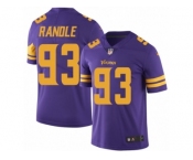 Men's Nike Minnesota Vikings #93 John Randle Limited Purple Rush NFL Jersey