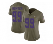 Women Nike Minnesota Vikings #99 Danielle Hunter Limited Olive 2017 Salute to Service NFL Jersey