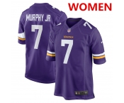 Women's Minnesota Vikings #7 byron murphy jr. nike purple nfl game jersey