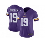Women's Nike Minnesota Vikings #19 Adam Thielen Vapor Untouchable Limited Purple Team Color NFL Jersey
