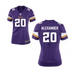 Women's Nike Minnesota Vikings #20 Mackensie Alexander Purple Team Color NFL Jersey