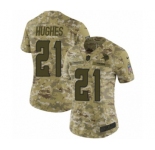 Women's Nike Minnesota Vikings #21 Mike Hughes Limited Camo 2018 Salute to Service NFL Jersey