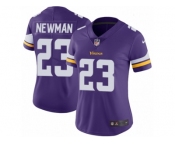 Women's Nike Minnesota Vikings #23 Terence Newman Vapor Untouchable Limited Purple Team Color NFL Jersey