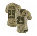 Women's Nike Minnesota Vikings #29 Xavier Rhodes Limited Camo 2018 Salute to Service NFL Jersey