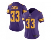 Women's Nike Minnesota Vikings #33 Dalvin Cook Limited Purple Rush NFL Jersey
