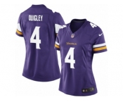 Women's Nike Minnesota Vikings #4 Ryan Quigley Limited Purple Team Color NFL Jersey