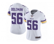Women's Nike Minnesota Vikings #56 Chris Doleman Vapor Untouchable Limited White NFL Jersey