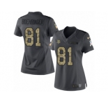 Women's Nike Minnesota Vikings #81 Moritz Boehringer Limited Black 2016 Salute to Service NFL Jersey