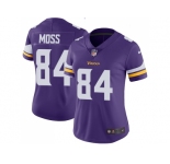Womens Nike Minnesota Vikings #84 Randy Moss Purple Team Color Stitched NFL Vapor Untouchable Limited Jersey