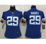 nike women nfl jerseys minnesota vikings #29 rhodes purple[new nike limited]