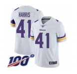 Youth Minnesota Vikings #41 Anthony Harris White Vapor Untouchable Limited Player 100th Season Football Jersey