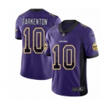 Youth Nike Minnesota Vikings #10 Fran Tarkenton Limited Purple Rush Drift Fashion NFL Jersey
