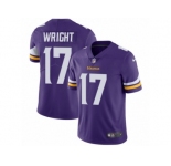 Youth Nike Minnesota Vikings #17 Jarius Wright Vapor Untouchable Limited Purple Team Color NFL Jersey