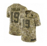 Youth Nike Minnesota Vikings #19 Adam Thielen Limited Camo 2018 Salute to Service NFL Jersey
