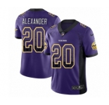 Youth Nike Minnesota Vikings #20 Mackensie Alexander Limited Purple Rush Drift Fashion NFL Jersey