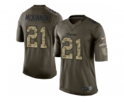 Youth Nike Minnesota Vikings #21 Jerick McKinnon Green Stitched NFL Limited 2015 Salute to Service Jersey
