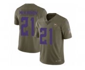 Youth Nike Minnesota Vikings #21 Jerick McKinnon Limited Olive 2017 Salute to Service NFL Jersey