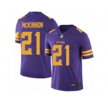 Youth Nike Minnesota Vikings #21 Jerick McKinnon Limited Purple Rush NFL Jersey
