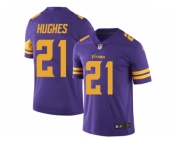 Youth Nike Minnesota Vikings #21 Mike Hughes Purple Stitched NFL Limited Rush Jersey
