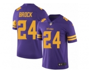 Youth Nike Minnesota Vikings #24 Tramaine Brock Limited Purple Rush Vapor Untouchable NFL Jersey