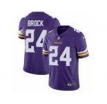 Youth Nike Minnesota Vikings #24 Tramaine Brock Purple Team Color Vapor Untouchable Limited Player NFL Jersey