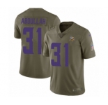 Youth Nike Minnesota Vikings #31 Ameer Abdullah Limited Olive 2017 Salute to Service NFL Jersey