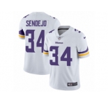 Youth Nike Minnesota Vikings #34 Andrew Sendejo Vapor Untouchable Limited White NFL Jersey